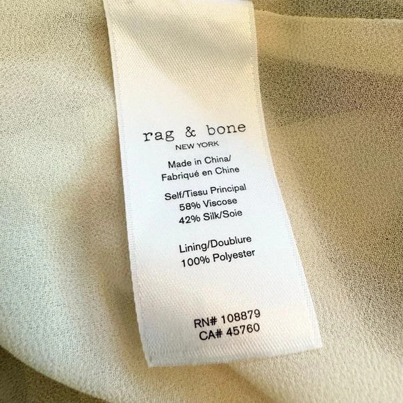 RAG & BONE Bailey Floral Print Georgette Mini Dress with Pockets Size XS NWT - Picture 7 of 12